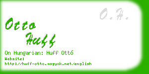 otto huff business card